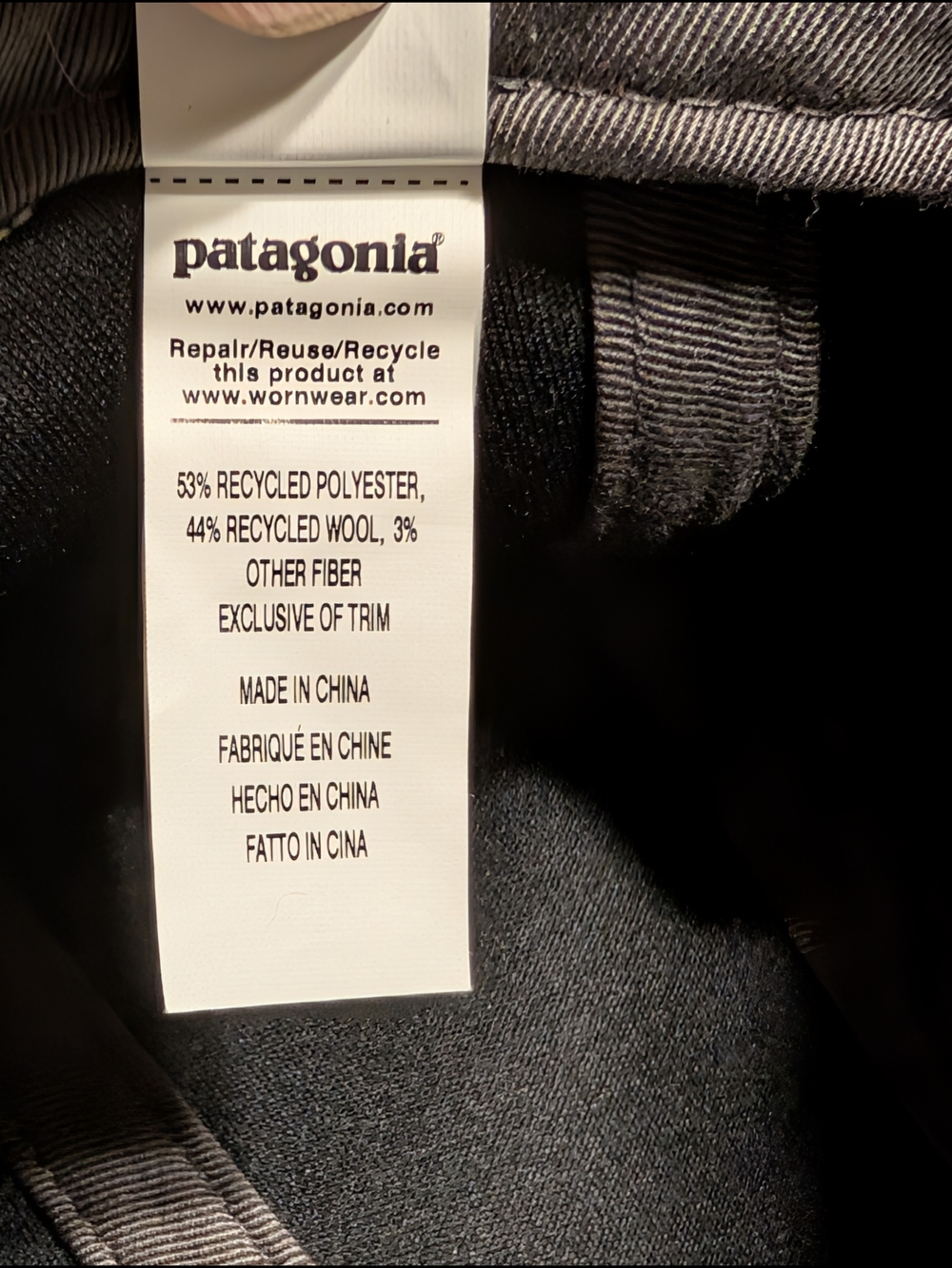 Patagonia Gray Wool Blend With Fleece Earflap Cap - Picture 7 of 7